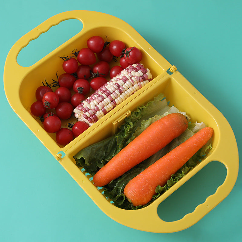 Viral Folding Sink Colander | Space-Saving Fruit & Vegetable Drain Basket