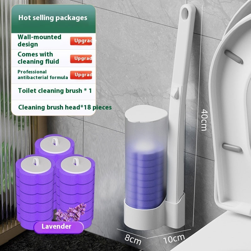 Wall-Mounted Bathroom Cleaning Set