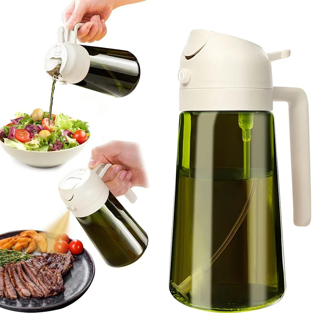 470ML/16oz Light-Blocking Dark Glass Oil Sprayer