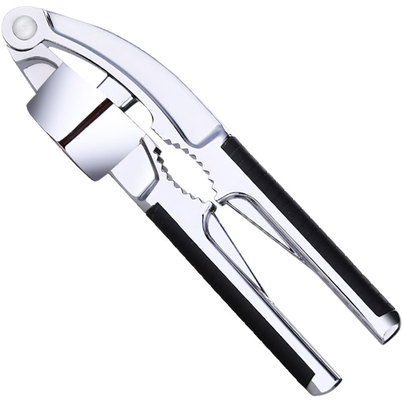 Effortless Manual Garlic Press Mincer | Zinc Alloy Kitchen Tool Stainless Steel