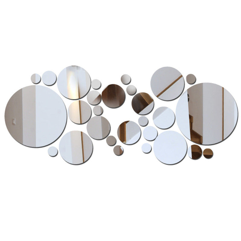 3D Acrylic Mirror Circle Wall Stickers