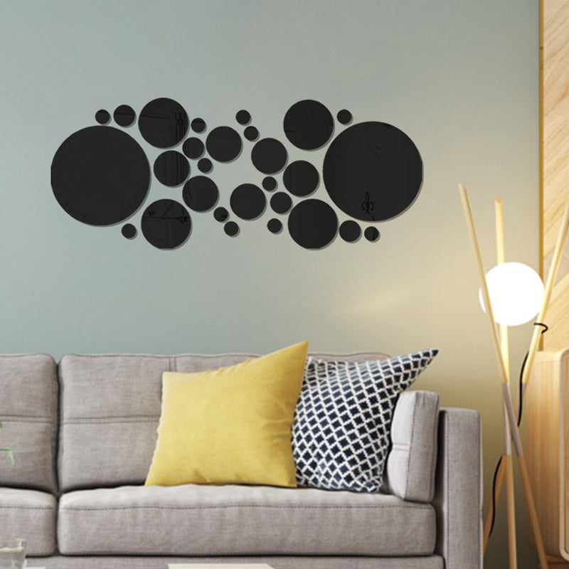 3D Acrylic Mirror Circle Wall Stickers