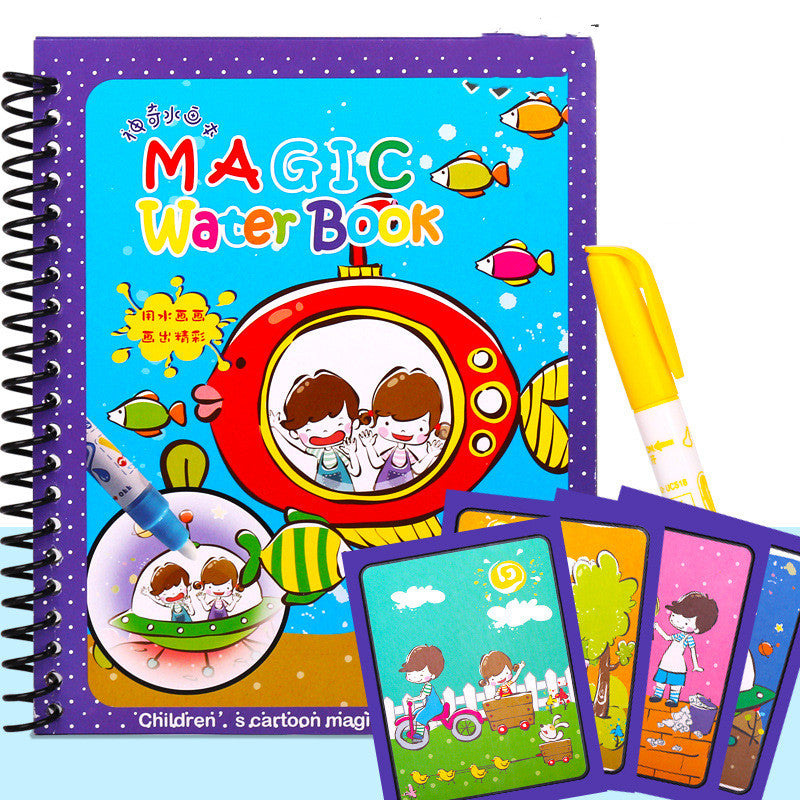 Must-Have Magic Water Book | Reusable No Mess Coloring Activity for Toddlers