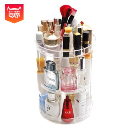 Luxury Diamond Wave Makeup Organizer | Clear Aesthetic Storage Box Set