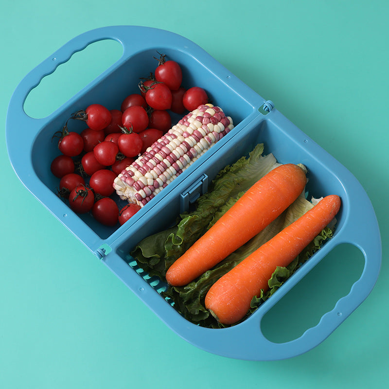 Viral Folding Sink Colander | Space-Saving Fruit & Vegetable Drain Basket