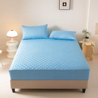 Waterproof Solid Color Fitted Sheet