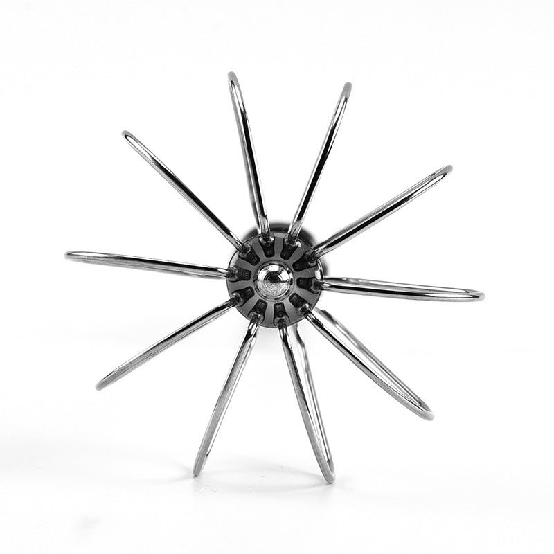 Effortless Stainless Steel Push Whisk | Semi-Automatic Hand Egg Beater