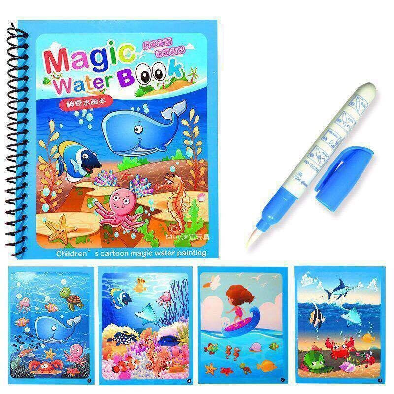 Must-Have Magic Water Book | Reusable No Mess Coloring Activity for Toddlers