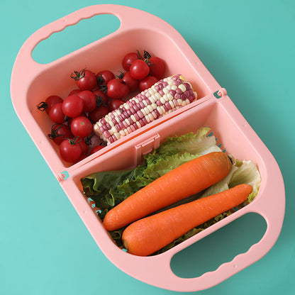 Viral Folding Sink Colander | Space-Saving Fruit & Vegetable Drain Basket