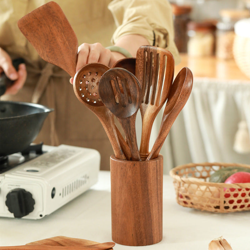 Wooden Non-Stick Cooking Spatula