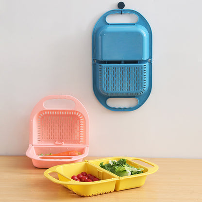 Viral Folding Sink Colander | Space-Saving Fruit & Vegetable Drain Basket