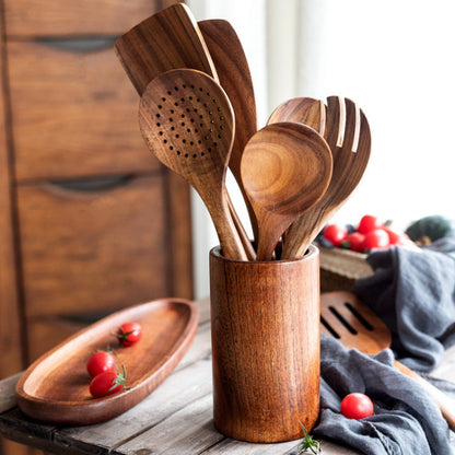 Wooden Non-Stick Cooking Spatula