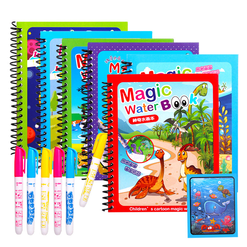 Must-Have Magic Water Book | Reusable No Mess Coloring Activity for Toddlers