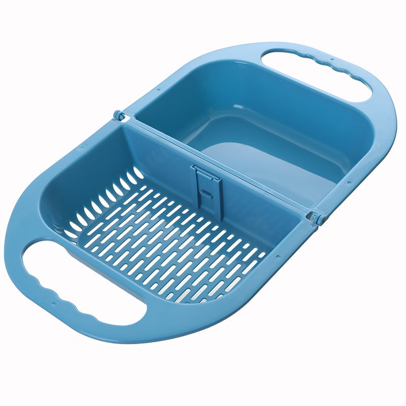 Viral Folding Sink Colander | Space-Saving Fruit & Vegetable Drain Basket