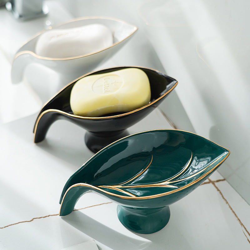 Ceramic Leaf Shape Soap Holder