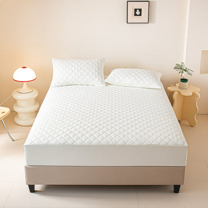 Waterproof Solid Color Fitted Sheet