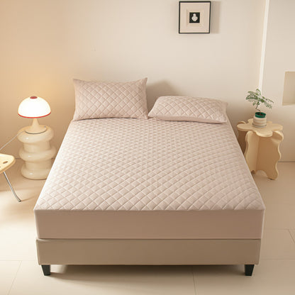 Waterproof Solid Color Fitted Sheet