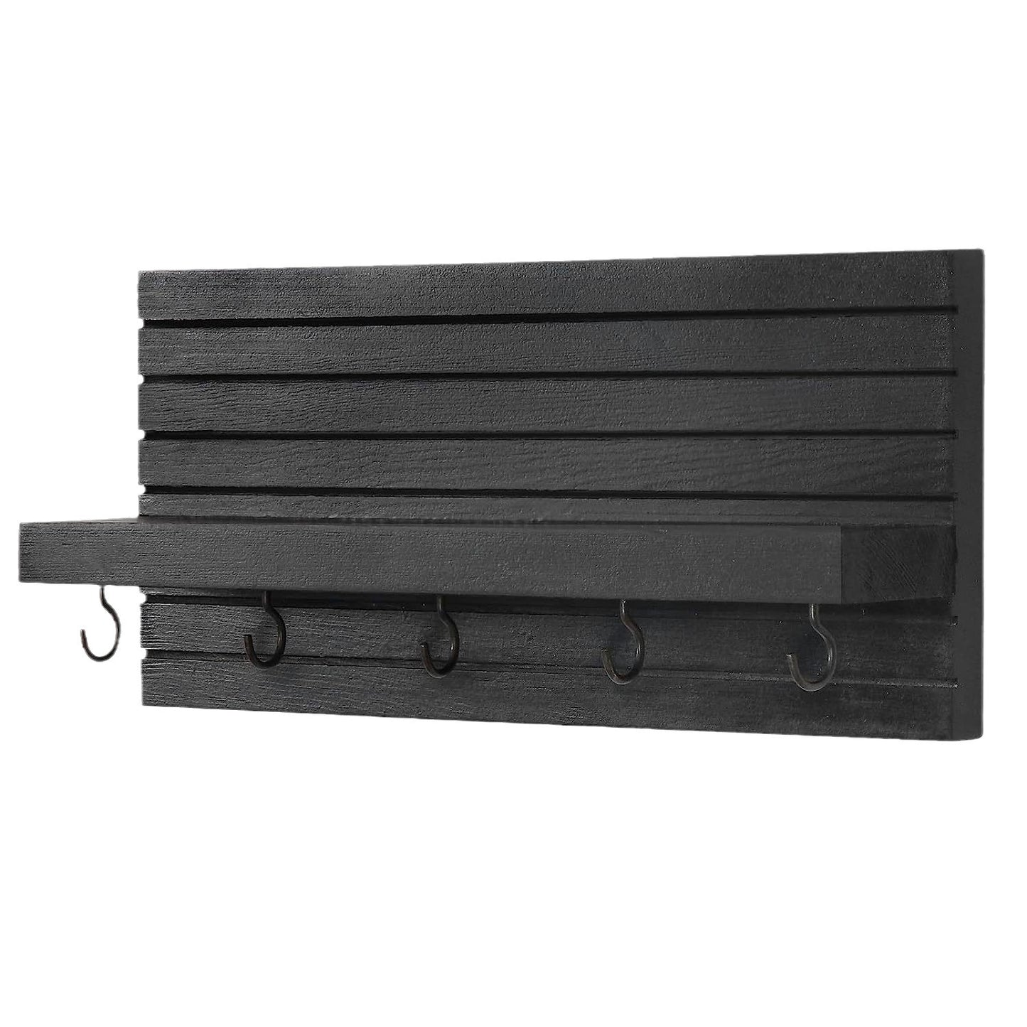 Aesthetic Wooden 2 Tier Storage Shelf | Hallway Entryway Organizer Rack