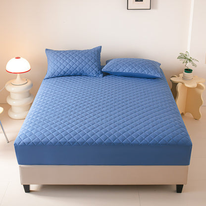 Waterproof Solid Color Fitted Sheet