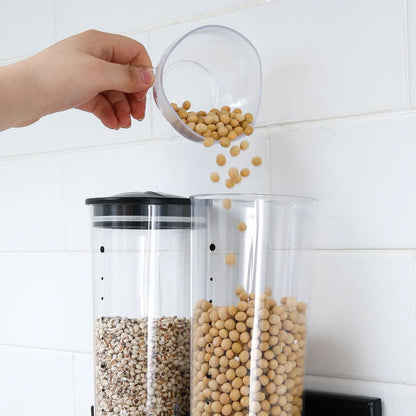 3-Container Cereal Dispenser | Triple Dry Food Organizer & Portion Control