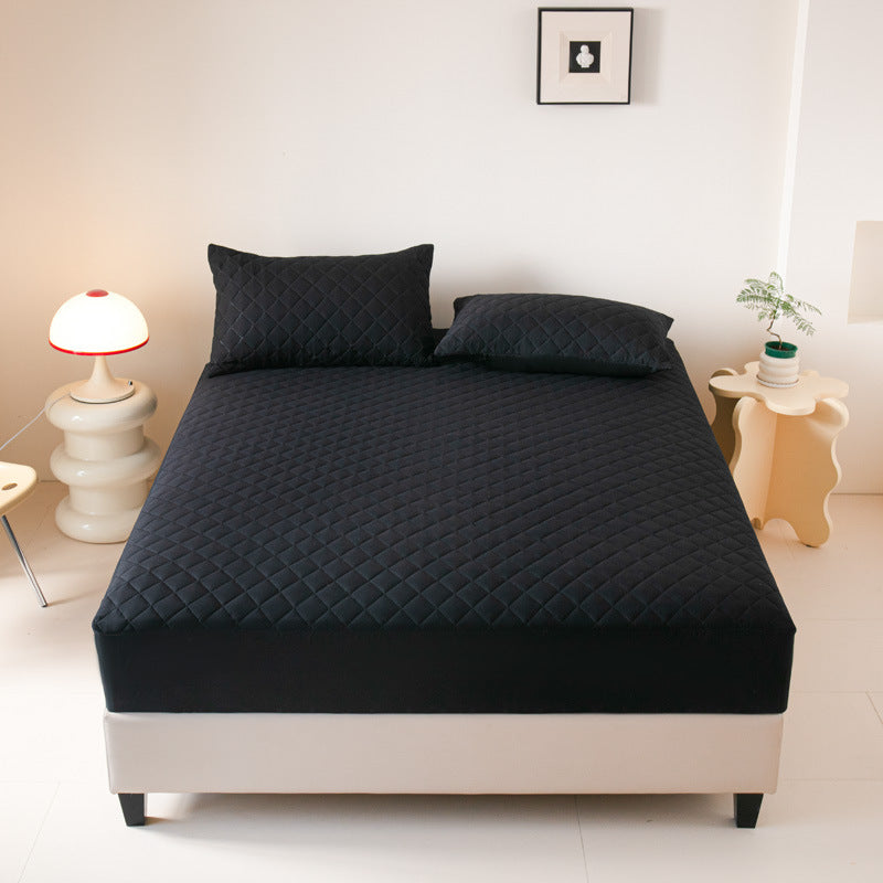 Waterproof Solid Color Fitted Sheet