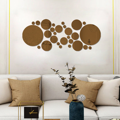 3D Acrylic Mirror Circle Wall Stickers