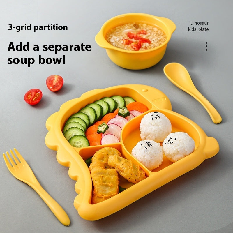 Creative Cartoon Dinosaur Kids Dinner Set