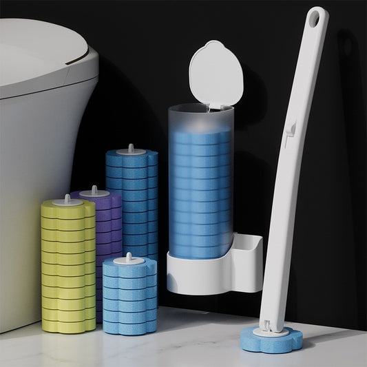 Wall-Mounted Bathroom Cleaning Set