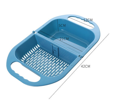 Viral Folding Sink Colander | Space-Saving Fruit & Vegetable Drain Basket