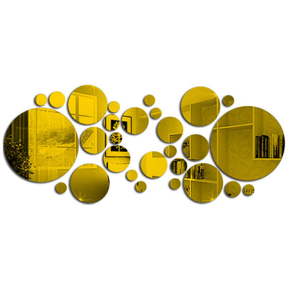 3D Acrylic Mirror Circle Wall Stickers