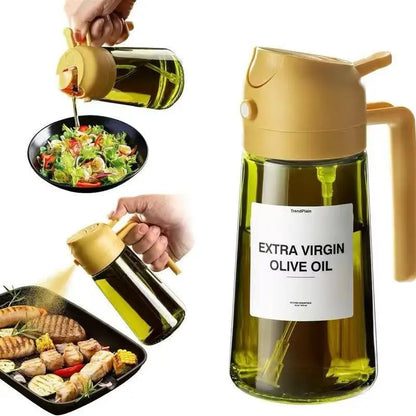 470ML/16oz Light-Blocking Dark Glass Oil Sprayer
