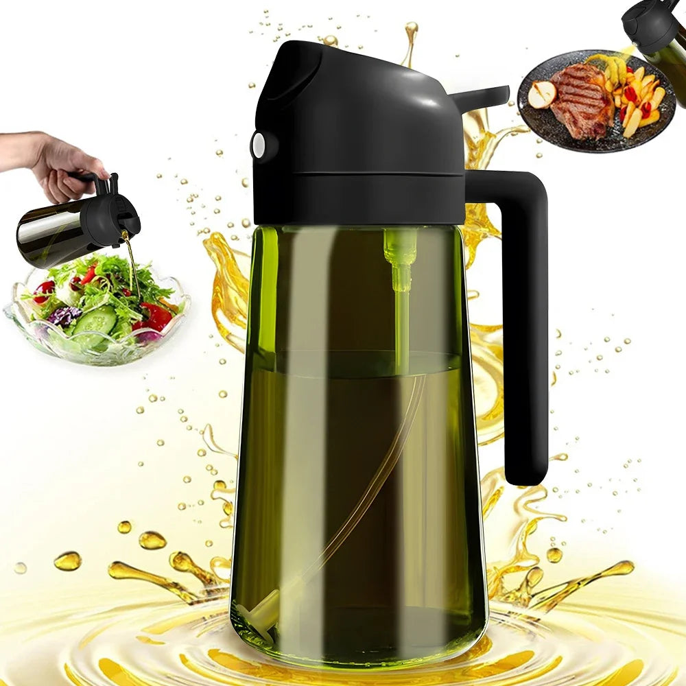 470ML/16oz Light-Blocking Dark Glass Oil Sprayer