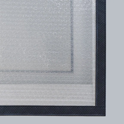 Winter Insulated Bubble Wrap Curtains – Double-Layer, Zippered for Wind & Cold