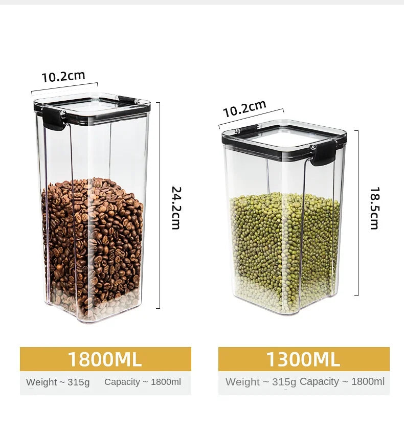 Sealed Jars Kitchen Grain Storage Organizer