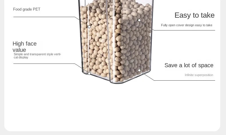 Sealed Jars Kitchen Grain Storage Organizer