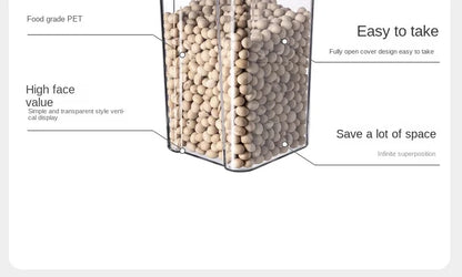 Sealed Jars Kitchen Grain Storage Organizer