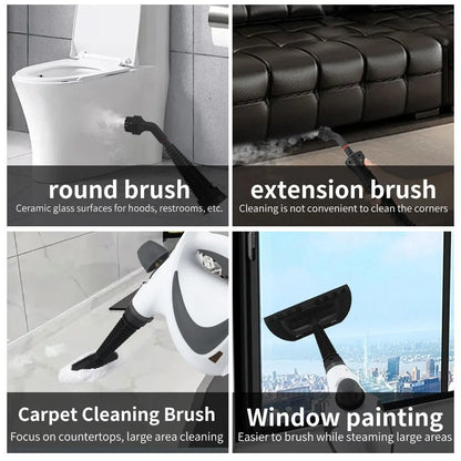 Portable Steam Cleaner | Pressurized Handheld Multi-surface Natural Steam Cleaner