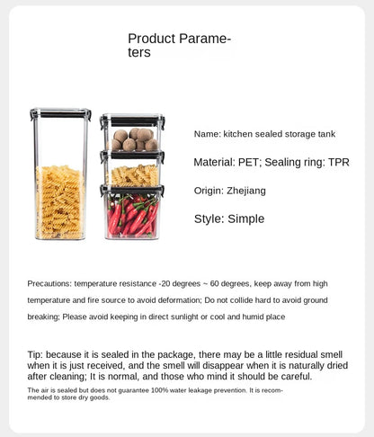 Sealed Jars Kitchen Grain Storage Organizer