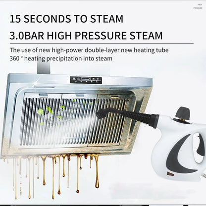 Portable Steam Cleaner | Pressurized Handheld Multi-surface Natural Steam Cleaner