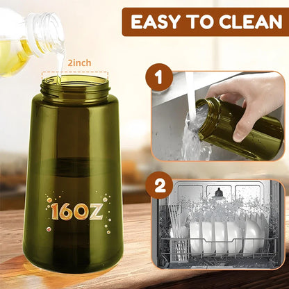 470ML/16oz Light-Blocking Dark Glass Oil Sprayer