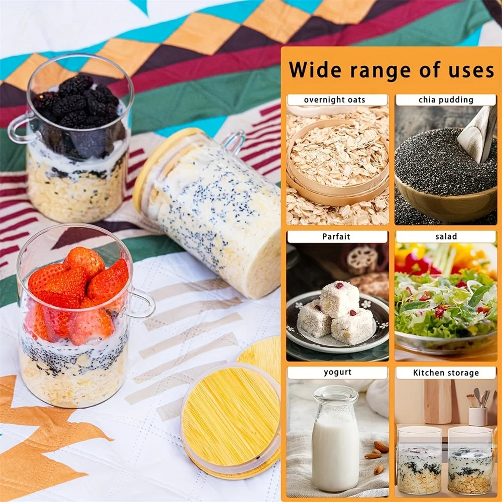 Overnight Oats Containers with Lid