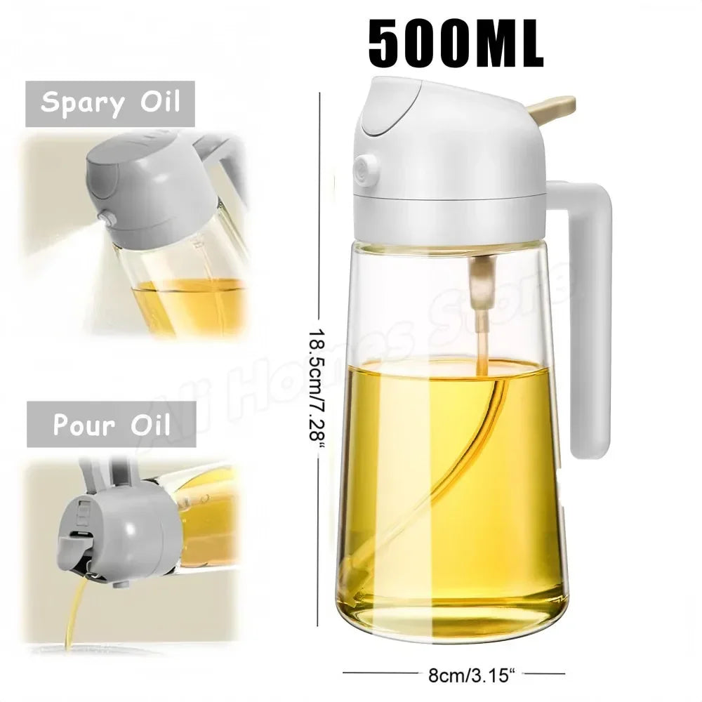 Aesthetic Oil Sprayer 2-in-1 | Healthy Atomizer & Soy Sauce Dispenser