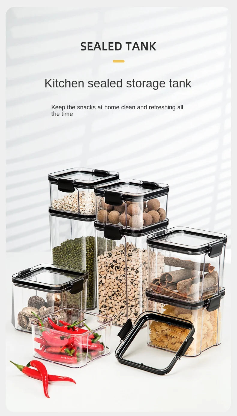 Sealed Jars Kitchen Grain Storage Organizer