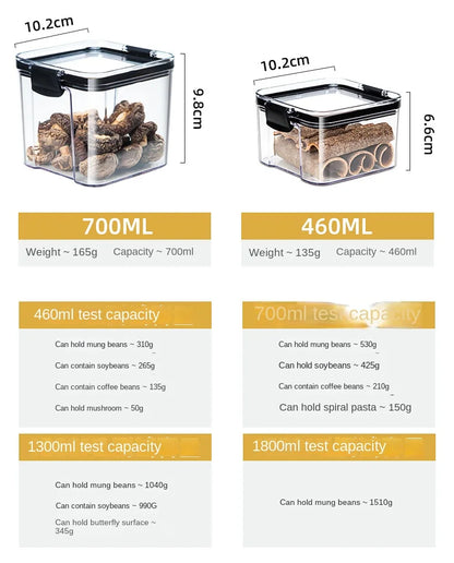 Sealed Jars Kitchen Grain Storage Organizer