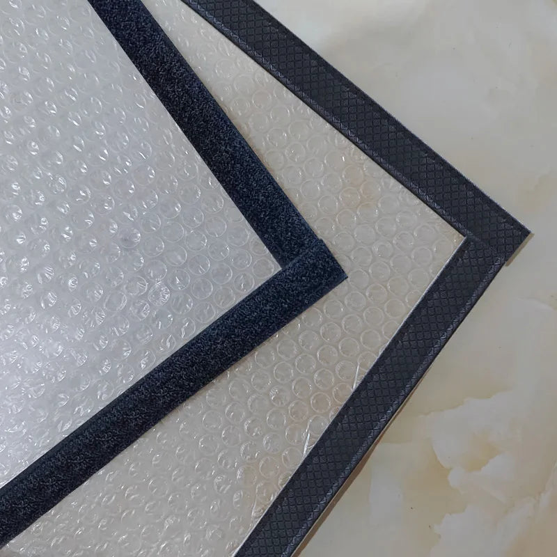 Winter Insulated Bubble Wrap Curtains – Double-Layer, Zippered for Wind & Cold