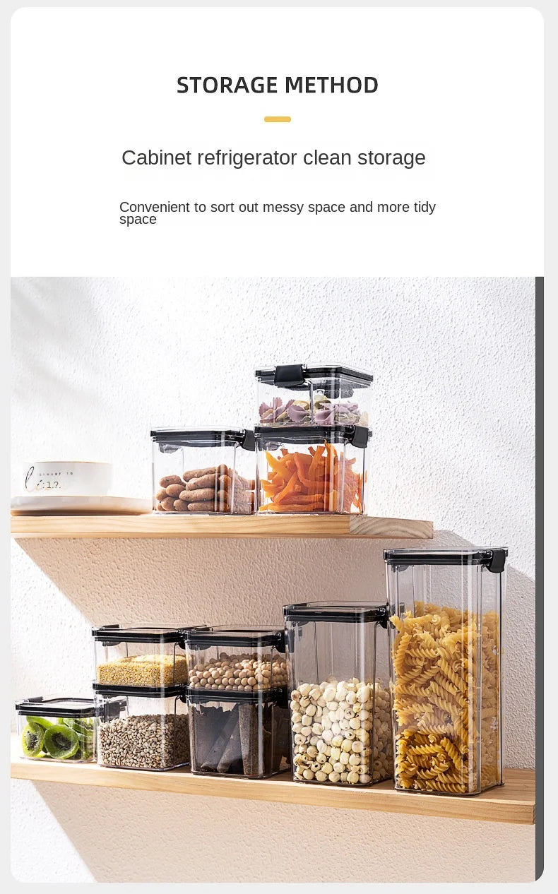 Sealed Jars Kitchen Grain Storage Organizer