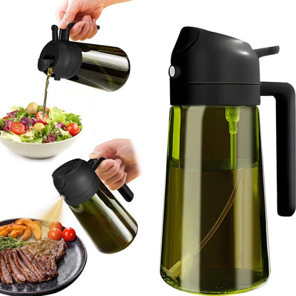 470ML/16oz Light-Blocking Dark Glass Oil Sprayer
