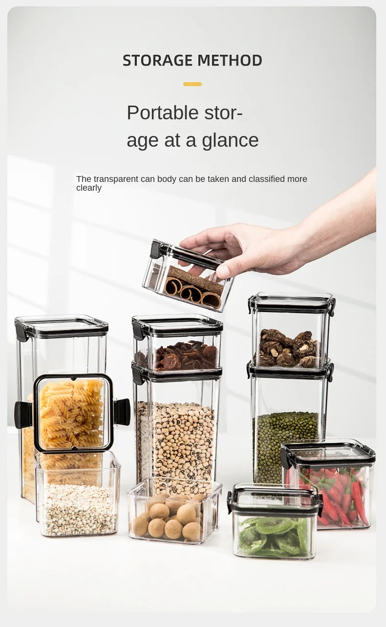 Sealed Jars Kitchen Grain Storage Organizer