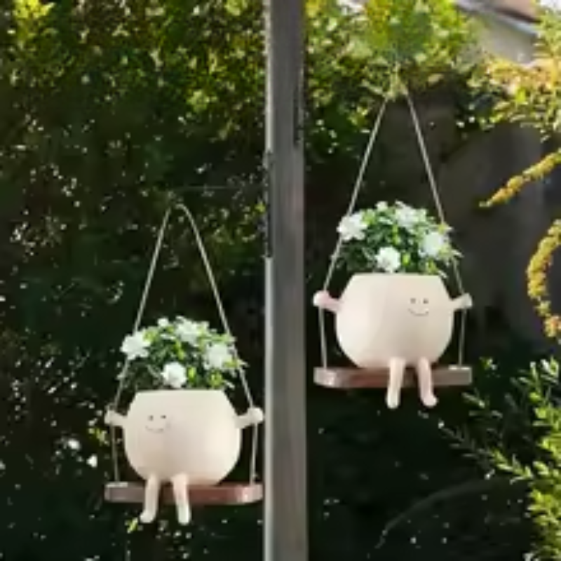 Face Flowerpot Hanging Head Flowerpot