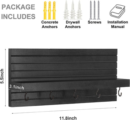Aesthetic Wooden 2 Tier Storage Shelf | Hallway Entryway Organizer Rack